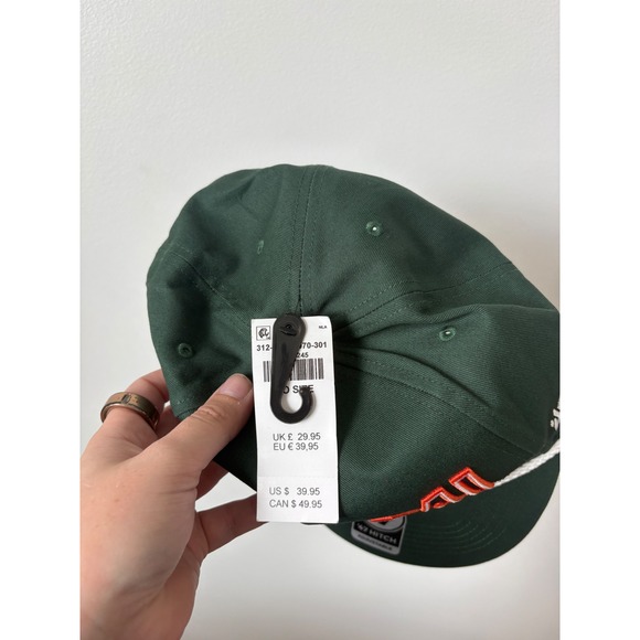 Hollister 47 Brand University of Miami Hurricanes Graphic Hat Green – One Size - Picture 4 of 5